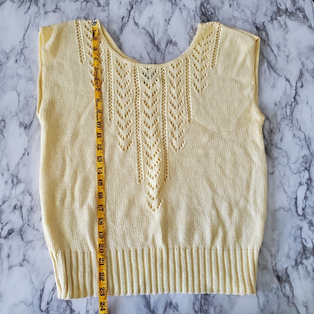 Vintage Yellow Summer Sweater - Picture 8 of 10